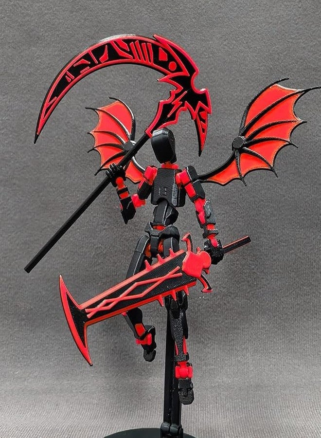 VALUEVIBES 13 Action Figure (Assembly Completed), Multi-Jointed Movable 3D Printed Toys Action Figures, 13 Set Toy, for Collectors Desktop Decorations, Action Figures for Boys Age 8-12 (Red) - Image 2